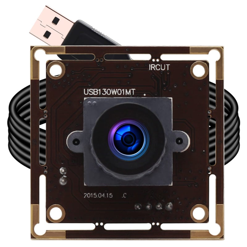 ELP 1.3megapixel Low Illumination Wide Angle USB Camera Module with 2.1mm Lens for Computer 0.01lux Day Night Vision Mini UVC USB2.0 Video Webcam Board 960P Embedded PC Camera for for Computer, Laptop - Image 1